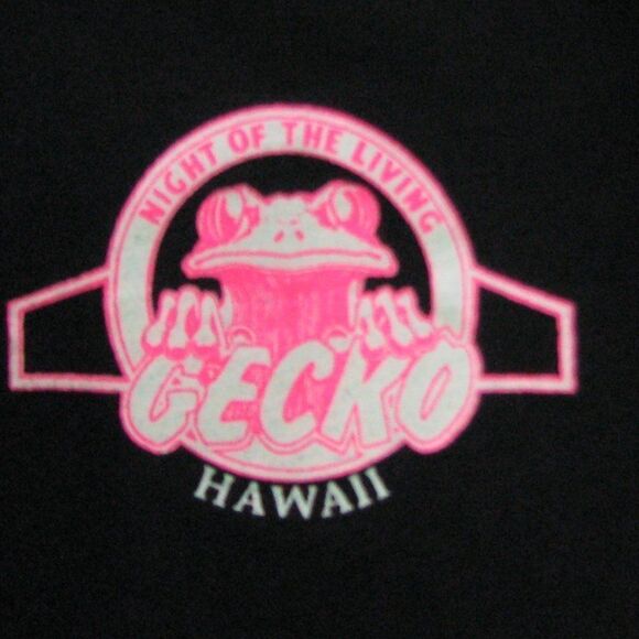 Vintage 80s Night of the Living Gecko Parody T-Shirt - Picture 4 of 7